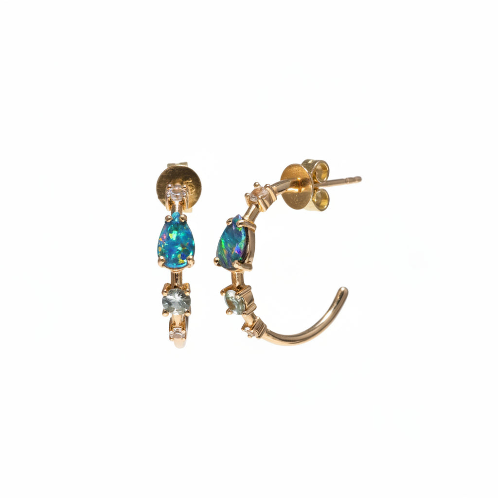 CYAN GLOW HOOPS